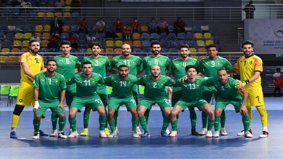 تتويج المغرب بلقب كأس العرب لكرة القدم داخل القاعة بعد فوزه على مصر